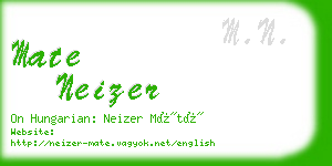 mate neizer business card